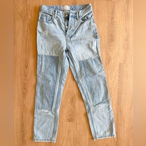 Everlane 90s Cheeky Jean with Patchwork Size 24